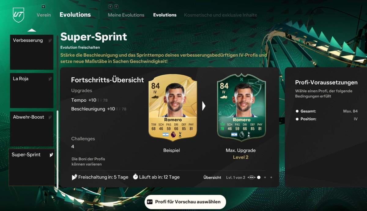 Evolution pausieren